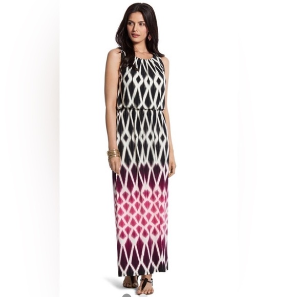 Chico's Dresses & Skirts - Chico’s Diamond Fade Maxi Dress Size 2